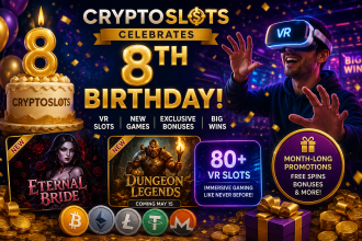 CryptoSlots Celebrates 8 Years with VR – kolikkopeli